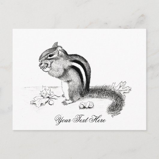 Chipmunk Briefkaart (Voorkant)