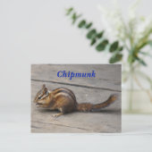 Chipmunk Briefkaart (Staand voorkant)