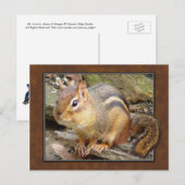 Chipmunk Briefkaart (Voorkant / Achterkant)