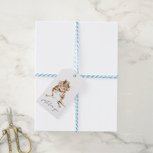 Chipmunk Cadeaulabel (Met Touw)