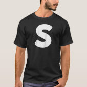 Chipmunk Carnival Group kostuum letter S Bleu Hall T-shirt (Voorkant)