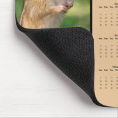 Chipmunk - Customizable full year 2026 calendar Muismat (Hoek)