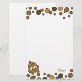 Chipmunk Cutie Briefpapier (Voorkant / Achterkant)