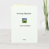 Chipmunk denkt aan jou kaart (Achterkant)