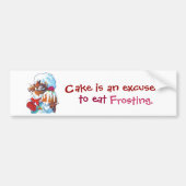 Chipmunk Dessert Chef Bumpersticker (Voorkant)