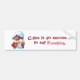 Chipmunk Dessert Chef Bumpersticker