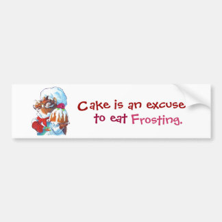 Chipmunk Dessert Chef Bumpersticker