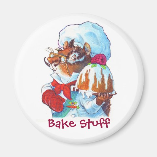 Chipmunk Dessert Chef Magneet (Voorkant)