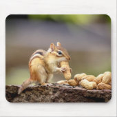Chipmunk die een pinda eet muismat (Voorkant)