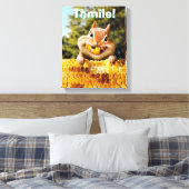 Chipmunk Eating Corn Canvas Afdruk (Insitu (Slaapkamer))