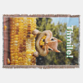 Chipmunk Eating Corn Deken (Voorkant)