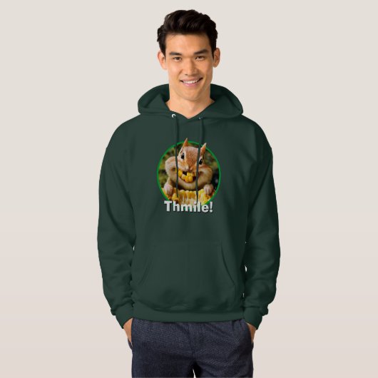 Chipmunk Eating Corn Hoodie (Voorkant volledig)