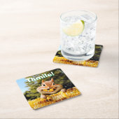 Chipmunk Eating Corn Kartonnen Onderzetters (Insitu)