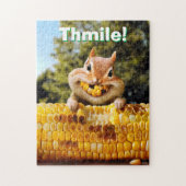 Chipmunk Eating Corn Legpuzzel (Verticaal)