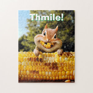 Chipmunk Eating Corn Legpuzzel