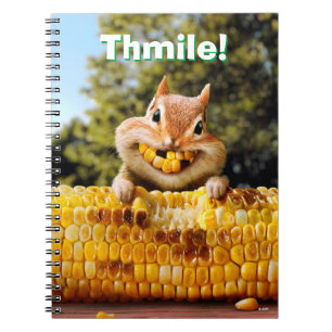 Chipmunk Eating Corn Notitieboek