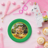 Chipmunk Eating Corn Papieren Bordje (Feest)