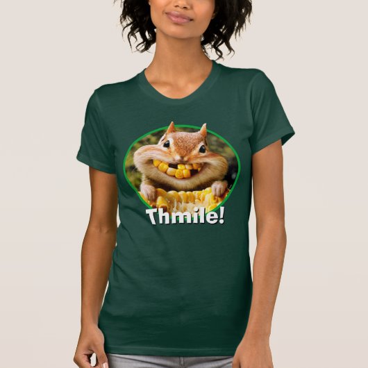 Chipmunk Eating Corn T-shirt (Voorkant)