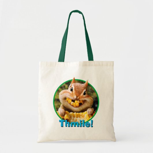 Chipmunk Eating Corn Tote Bag (Voorkant)