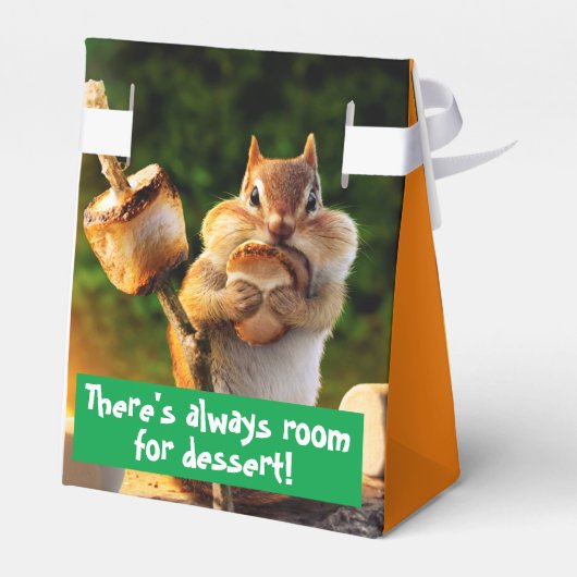 Chipmunk Eating Marshmallow Bedankdoosjes (Achterkant)