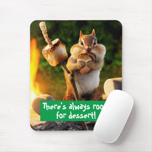 Chipmunk Eating Marshmallow Muismat (Met muis)