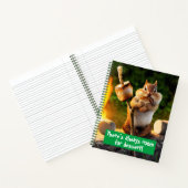 Chipmunk Eating Marshmallow Notitieboek (Binnen)