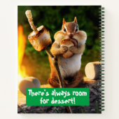 Chipmunk Eating Marshmallow Notitieboek (Achterkant)