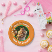 Chipmunk Eating Marshmallow Papieren Bordje (Feest)