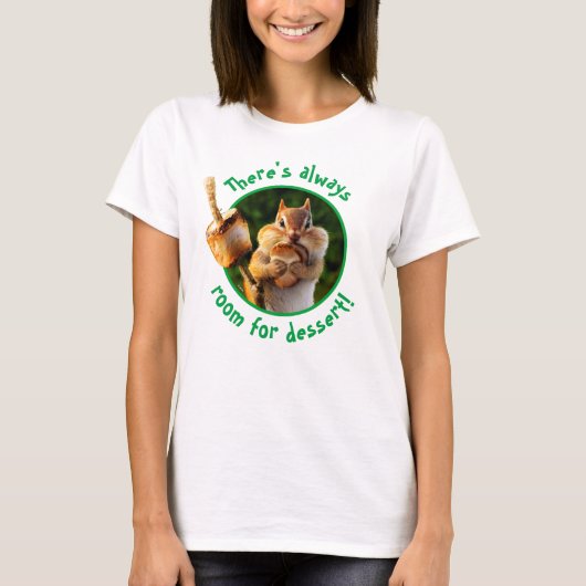 Chipmunk Eating Marshmallow T-shirt (Voorkant)