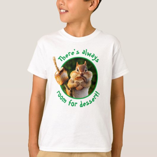 Chipmunk Eating Marshmallow T-shirt (Voorkant)