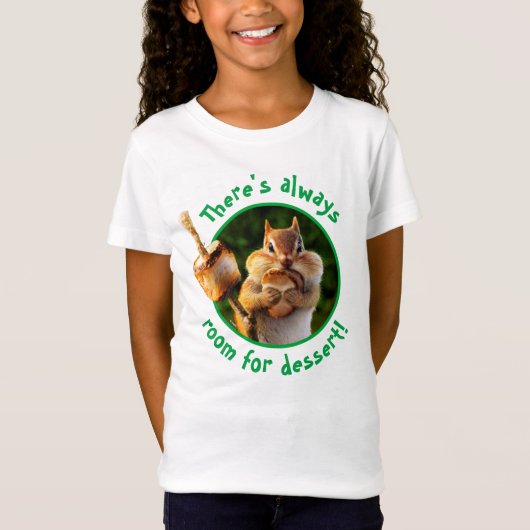 Chipmunk Eating Marshmallow T-shirt (Voorkant)