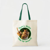 Chipmunk Eating Marshmallow Tote Bag (Voorkant)