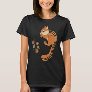 Chipmunk eet noten voor kinderen t-shirt