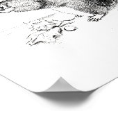 Chipmunk en Acorns Poster (Hoek)