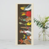 Chipmunk en flatkaart voor vogels kaart (Staand voorkant)