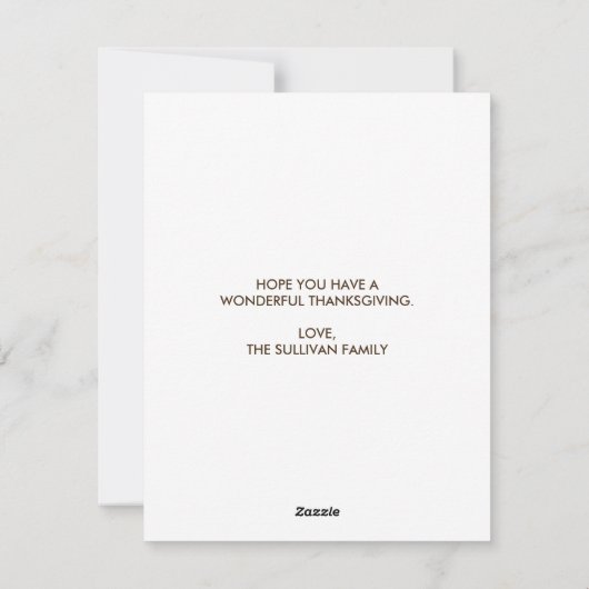 Chipmunk en pompoenen Herfst rustieke Thanksgiving Feestdagenkaart (Achterkant)