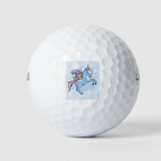 Chipmunk en Unicorn, Magische Vrienden Golfballen (Voorkant)