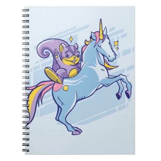 Chipmunk en Unicorn, Magische Vrienden Notitieboek (Voorkant)