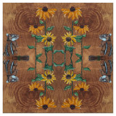 Chipmunk en zonnebloemen stof (Swatch)