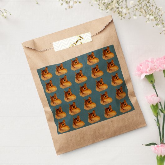 Chipmunk Favor Bags シ マ 模 様 Bedankzakje (Gezegeld)