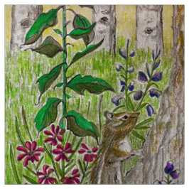 Chipmunk Forest Stof