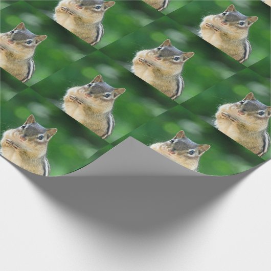 Chipmunk foto cadeaupapier (Hoek)