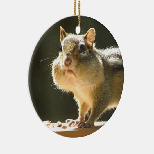 Chipmunk foto keramisch ornament (Rechts)