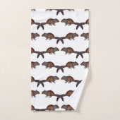 Chipmunk Frenzy Bathroom Towel Set Bad Handdoek (Handdoek)