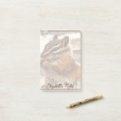 Chipmunk gepersonaliseerd post-it® notes (Op bureau)