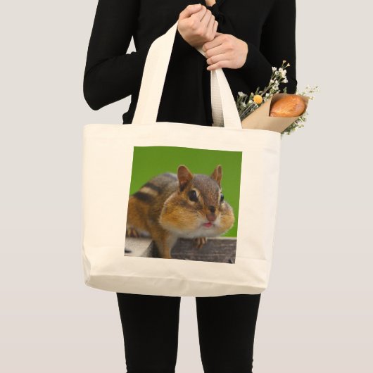 Chipmunk Grote Tote Bag (Voorkant (product))