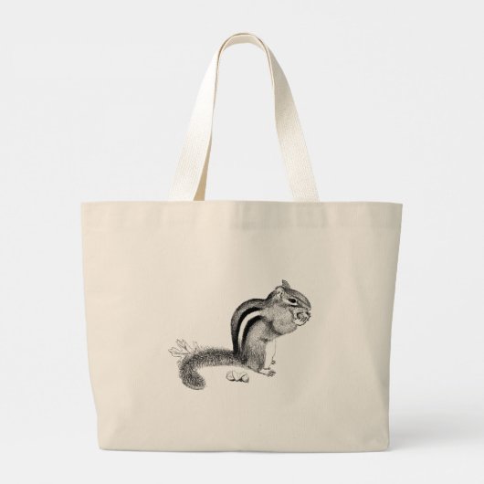 Chipmunk Grote Tote Bag (Achterkant)