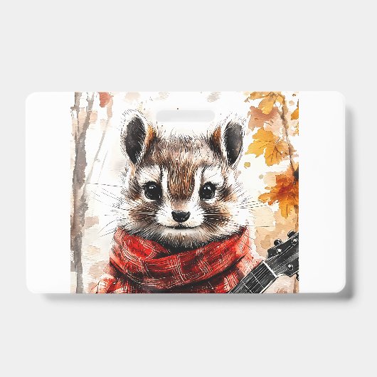 Chipmunk Guitar Melody Badge (Voorzijde)