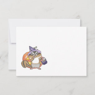 Chipmunk Halloween Any Occasion Flat Note Kaart