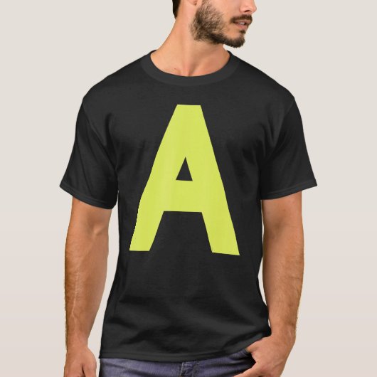 Chipmunk Halloween Carnival Group Costume Letter A T-shirt (Voorkant)